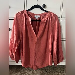 Never worn Evereve coral blouse